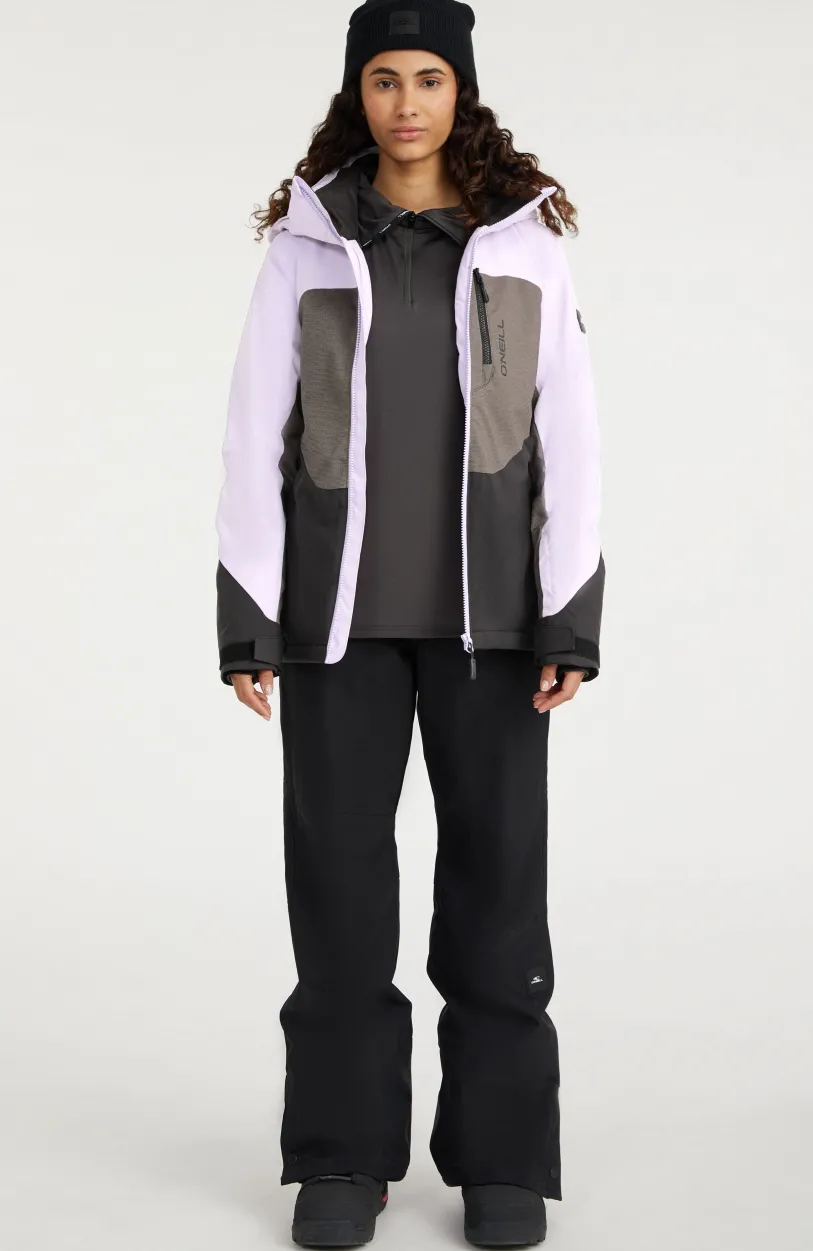 Outlet O’Neill Carbonite Wintersportjas | Purple Rose Colour Block