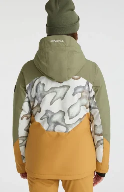 Outlet O’Neill Carbonite Wintersportjas | Deep Lichen Green Colour Block