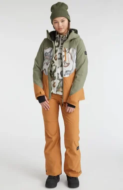 Outlet O’Neill Carbonite Wintersportjas | Deep Lichen Green Colour Block