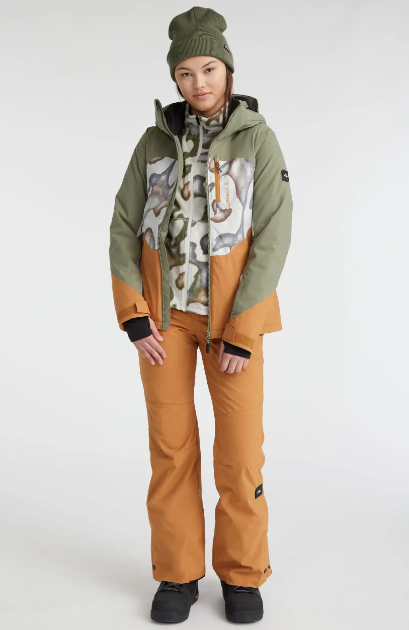 Outlet O’Neill Carbonite Wintersportjas | Deep Lichen Green Colour Block