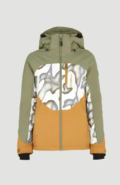 Outlet O’Neill Carbonite Wintersportjas | Deep Lichen Green Colour Block