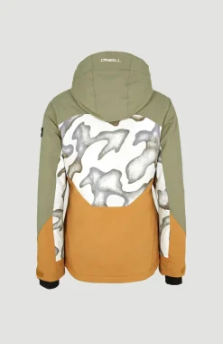 Outlet O’Neill Carbonite Wintersportjas | Deep Lichen Green Colour Block