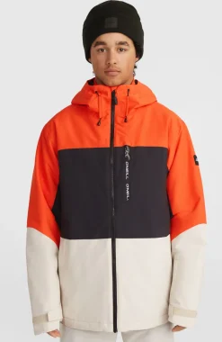 New O’Neill Carbonite Wintersportjas | Paprika Flame Colour Block
