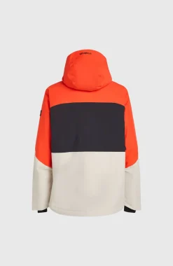 New O’Neill Carbonite Wintersportjas | Paprika Flame Colour Block