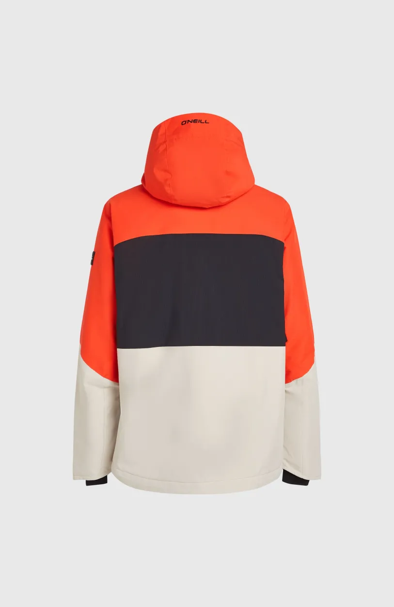 New O’Neill Carbonite Wintersportjas | Paprika Flame Colour Block