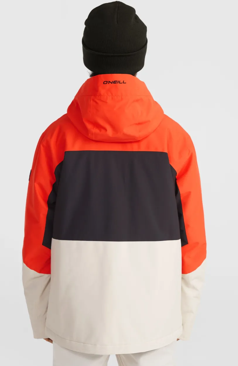New O’Neill Carbonite Wintersportjas | Paprika Flame Colour Block