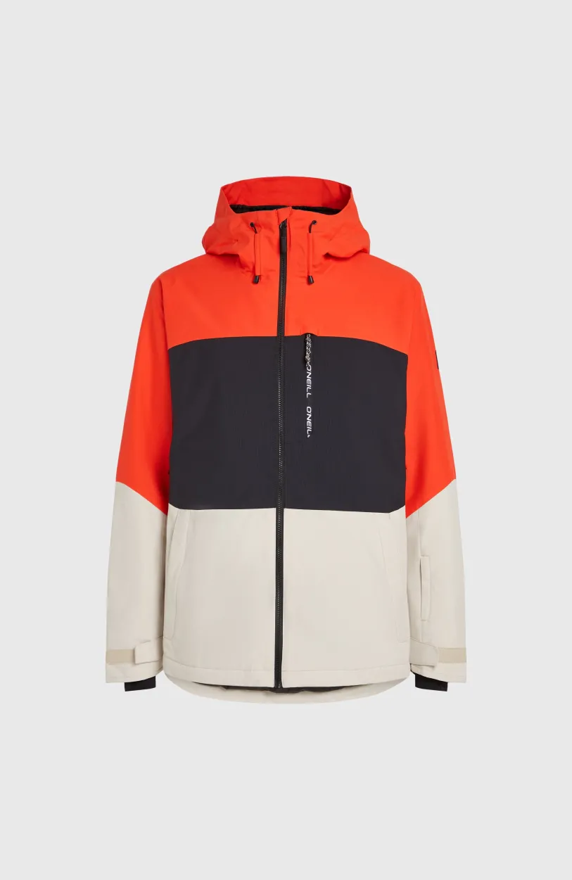 New O’Neill Carbonite Wintersportjas | Paprika Flame Colour Block