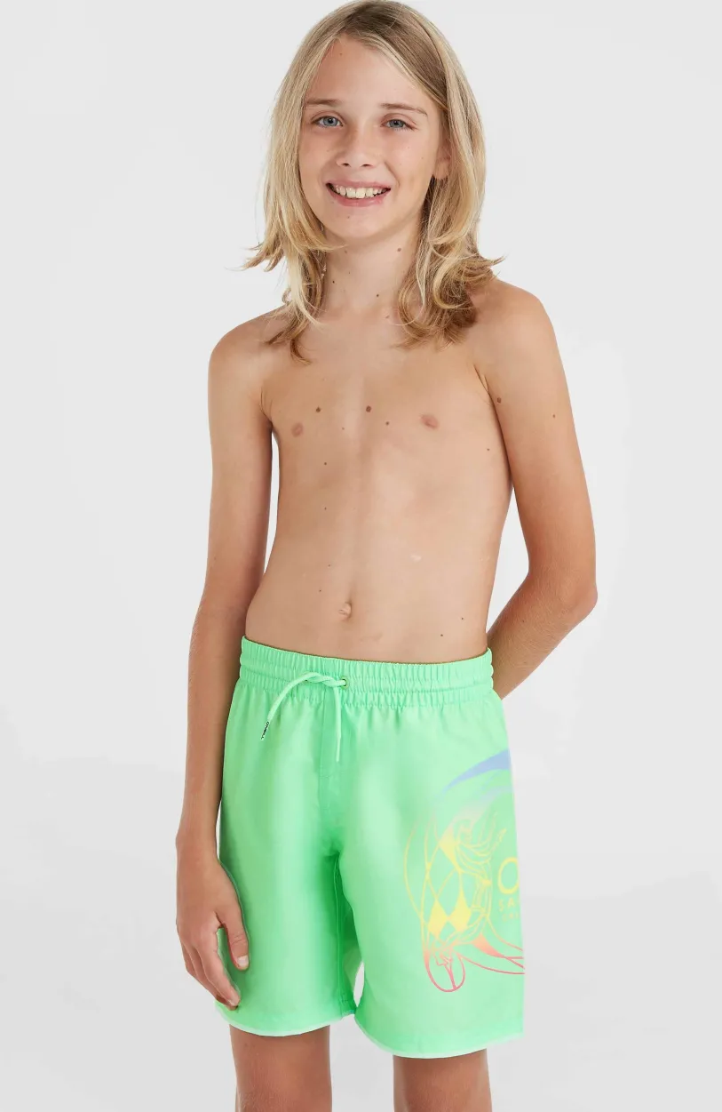 O’Neill Circle Surfer 14" Zwembroek | Neon Green Circle Surfer Gradient Panel