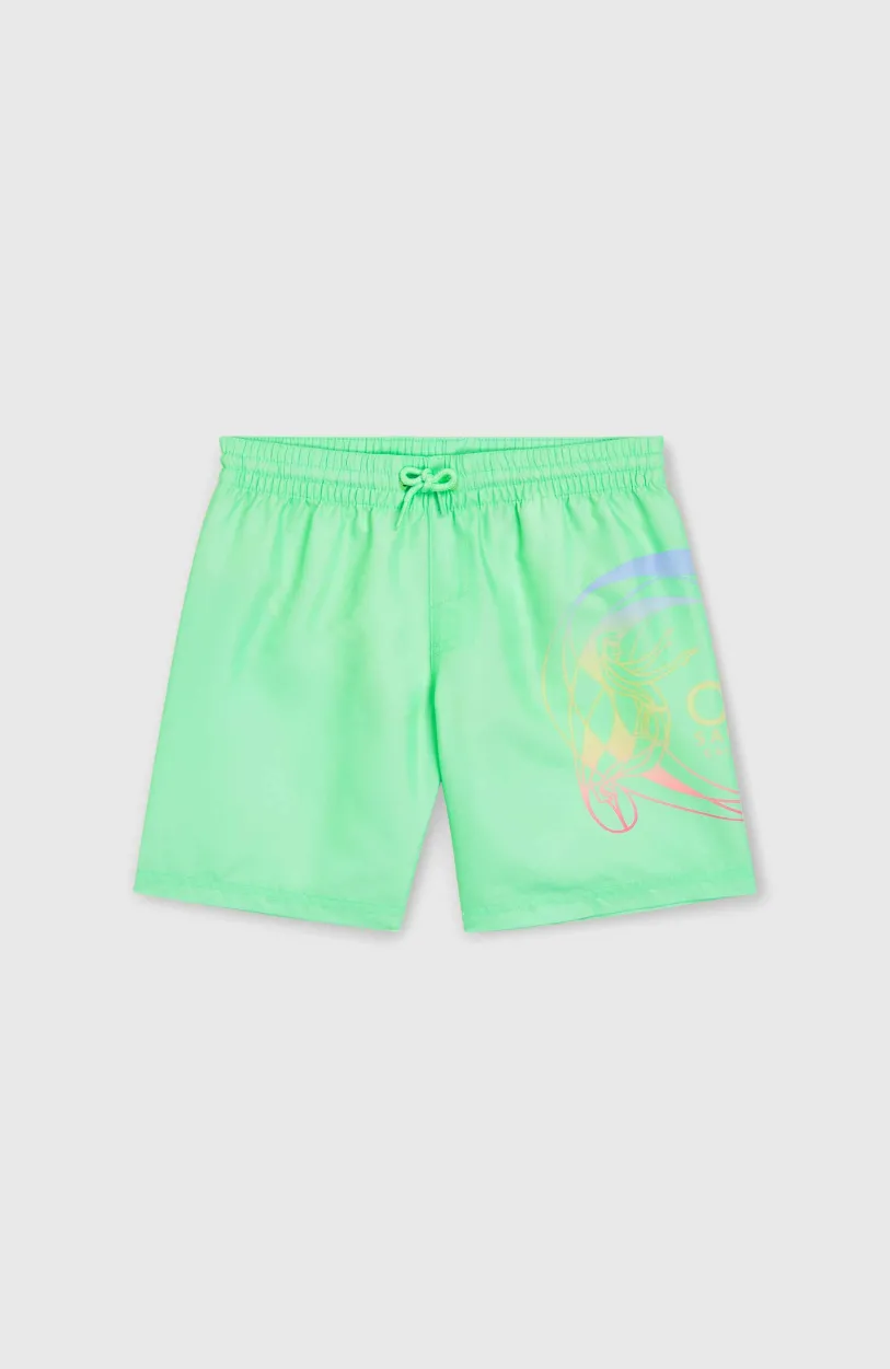 O’Neill Circle Surfer 14" Zwembroek | Neon Green Circle Surfer Gradient Panel