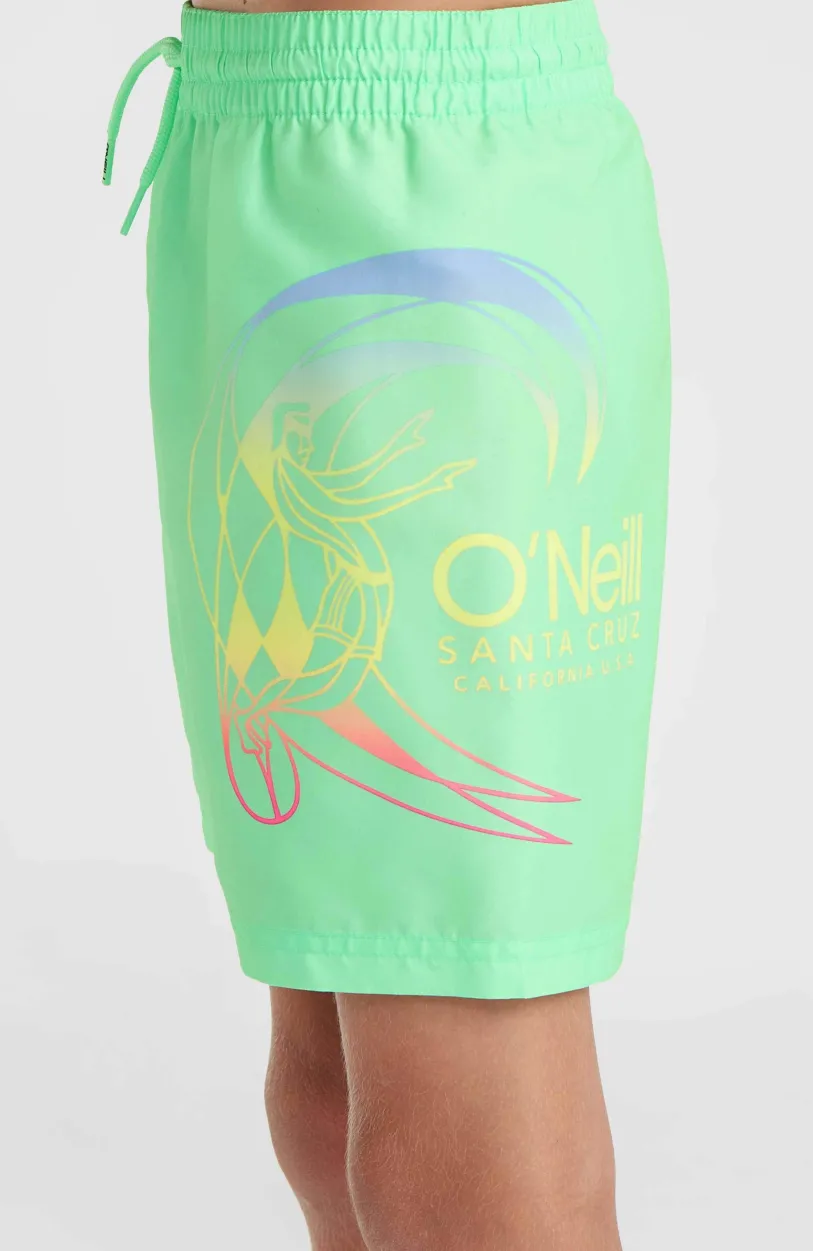 O’Neill Circle Surfer 14" Zwembroek | Neon Green Circle Surfer Gradient Panel