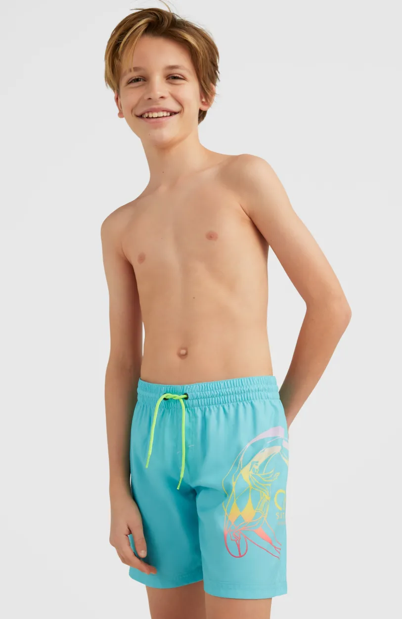 Hot O’Neill Circle Surfer 14" Zwemshort | Blue Circle Surfer gradient