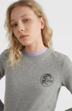 Best O’Neill Circle Surfer Crew Sweatshirt | Silver Melee
