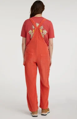 Outlet O’Neill CORD DUNGAREE | Red Orcher