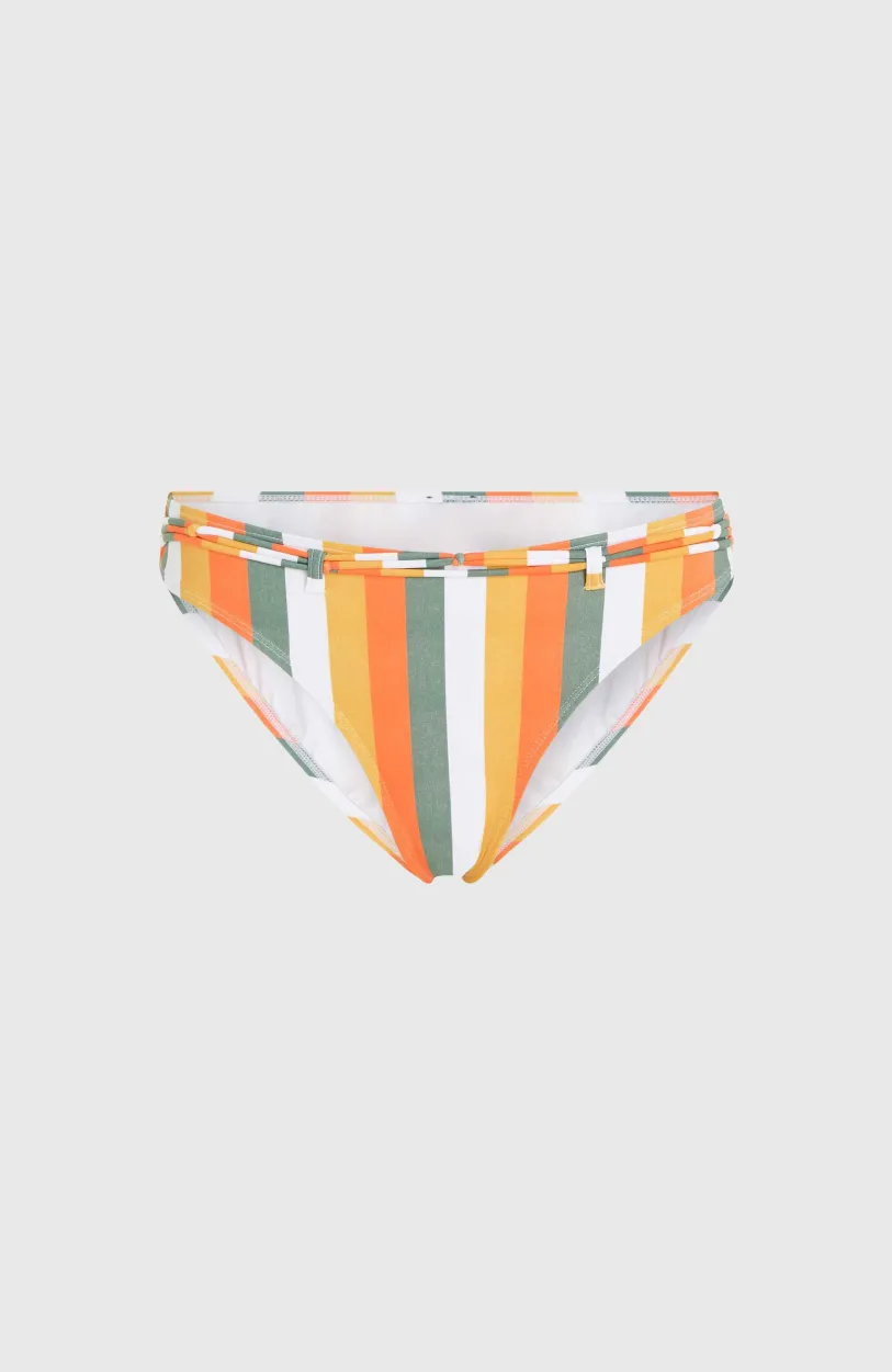 New O’Neill Cruz Bikinibroekje | Orange Multistripe
