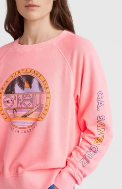 Sale O’Neill Cult Shift Crew Sweatshirt | Diva Pink