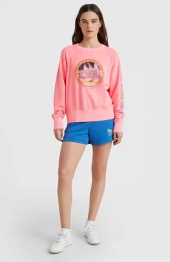 Sale O’Neill Cult Shift Crew Sweatshirt | Diva Pink