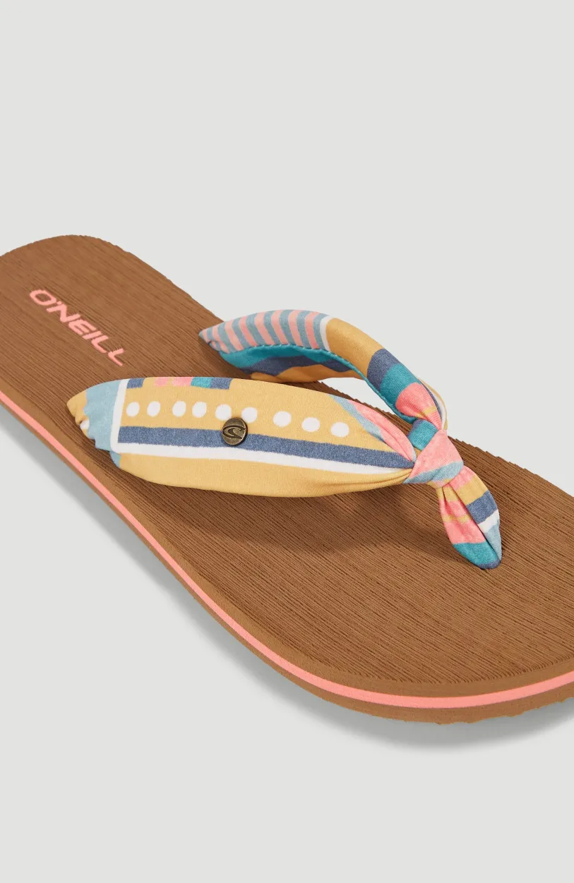 Sale O’Neill Ditsy Sun BLOOM™ Slippers | Yellow Art Geo