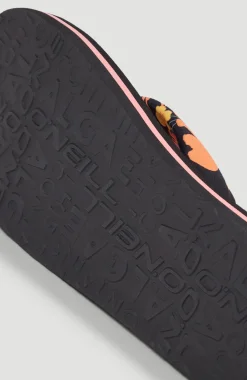 Clearance O’Neill Ditsy Sun BLOOM™ Slippers | Black Bluemchen