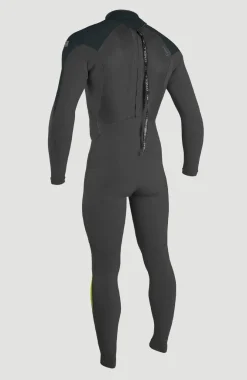 O’Neill EPIC 5/4 BACK ZIP FULL WETSUIT | BLACK/GUNMETAL/DAYGLO