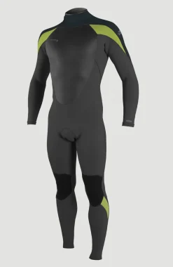 Hot O’Neill Epic 4/3mm Back Zip Full Wetsuit | BLACK/GUNMETAL/DAYGLO
