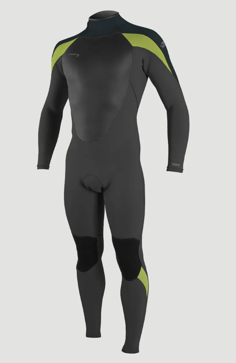 Hot O’Neill Epic 4/3mm Back Zip Full Wetsuit | BLACK/GUNMETAL/DAYGLO