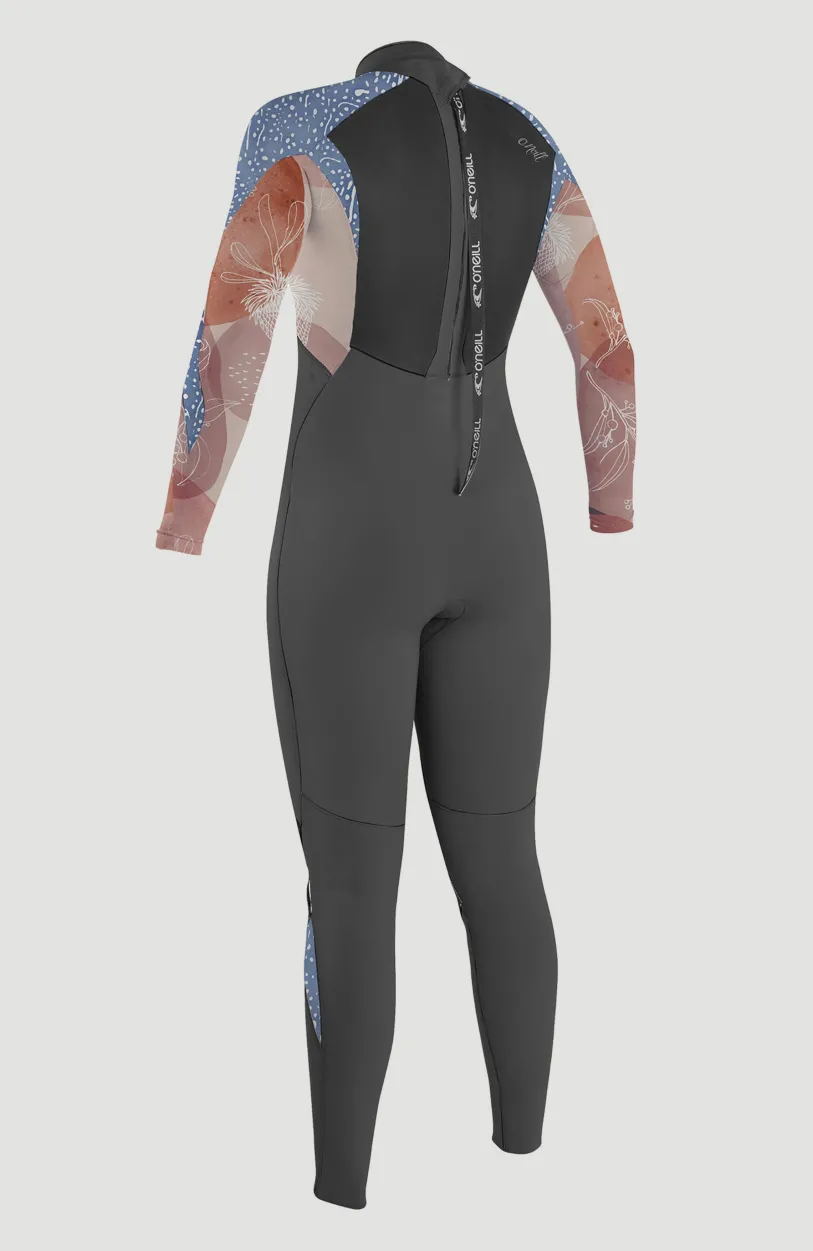 Hot O’Neill Epic 4/3mm Back Zip Full Wetsuit | GRAPHITE/DESERT BLOOM/DRIFT BL