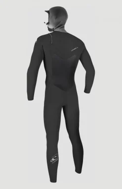 Clearance O’Neill Epic 6/5/4mm Chest Zip Full Wetsuit With Hood | BLACK/BLACK
