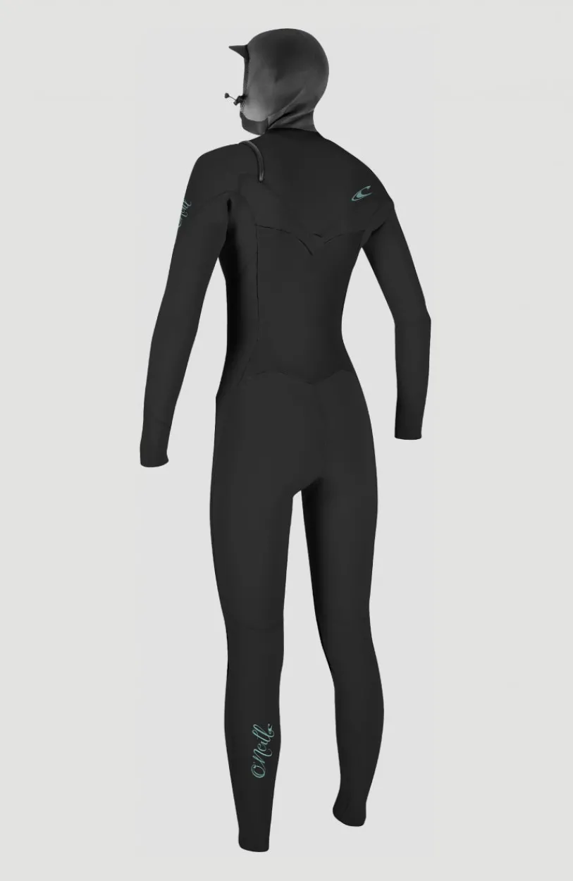 Sale O’Neill Epic 6/5/4mm Chest Zip Full Wetsuit With Hood | BLACK/BLACK