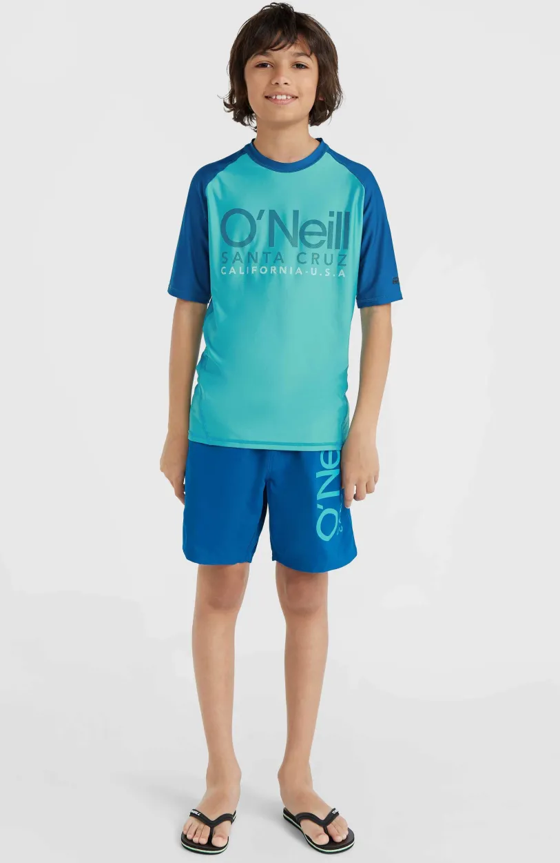 Outlet O’Neill Essentials Cali Shirt Met Korte Mouwen | Neon Blue