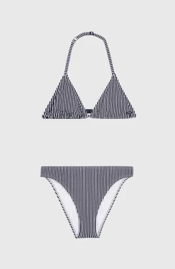 O’Neill Essentials Triangle Bikiniset | Black Simple Stripe