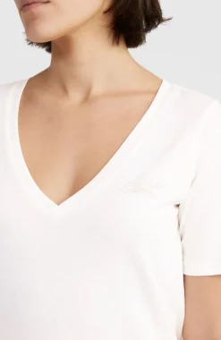 Outlet O’Neill Essentials T-shirt Met V-hals | Snow White