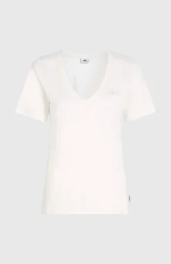 Outlet O’Neill Essentials T-shirt Met V-hals | Snow White