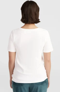 Outlet O’Neill Essentials T-shirt Met V-hals | Snow White