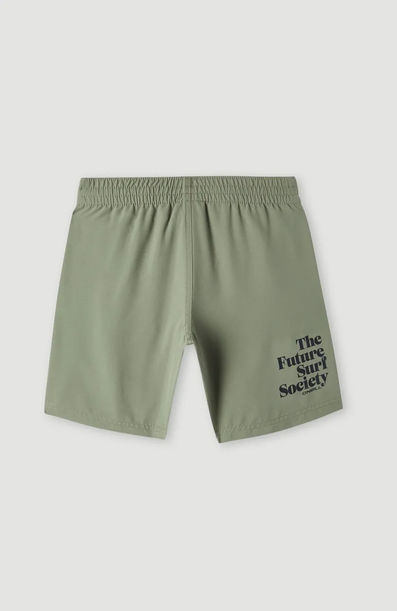 Hot O’Neill Future Surf Society 14'' Zwemshort | Deep Lichen Green