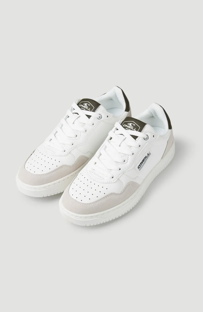 New O’Neill GALVESTON LOW Sneakers | BRIGHT WHITE/ OLIVE