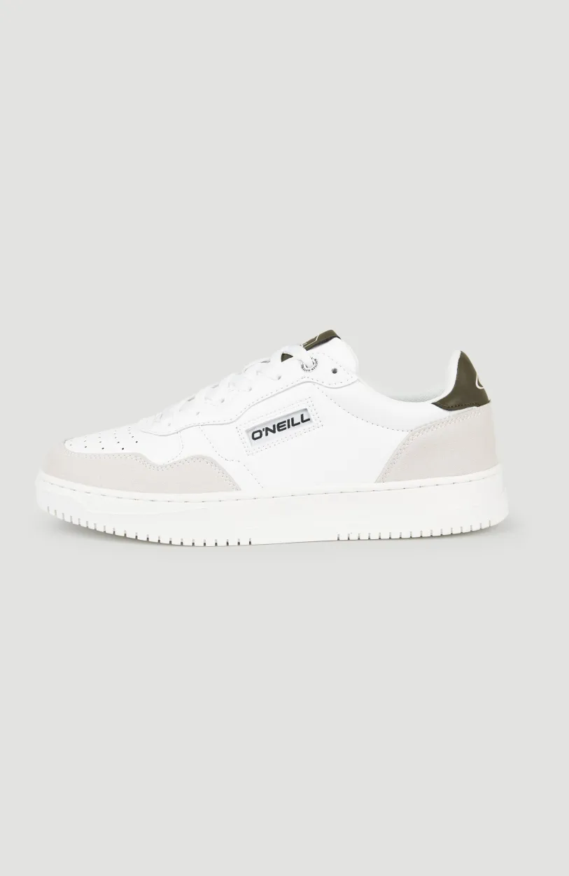 New O’Neill GALVESTON LOW Sneakers | BRIGHT WHITE/ OLIVE