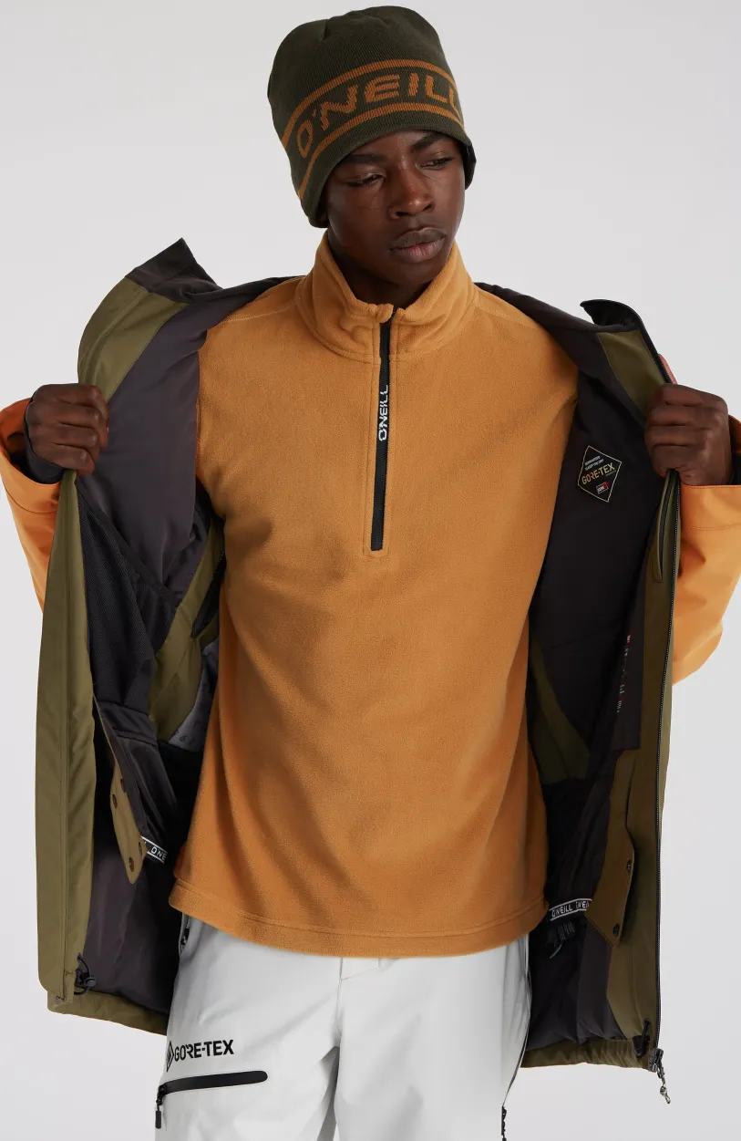 Sale O’Neill GORE-TEX Psycho Tech Wintersportjas | Rich Caramel Colour block