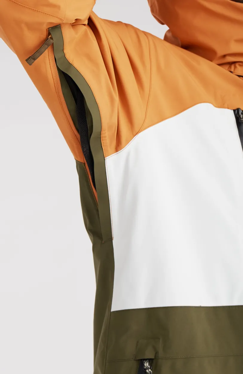 Sale O’Neill GORE-TEX Psycho Tech Wintersportjas | Rich Caramel Colour block