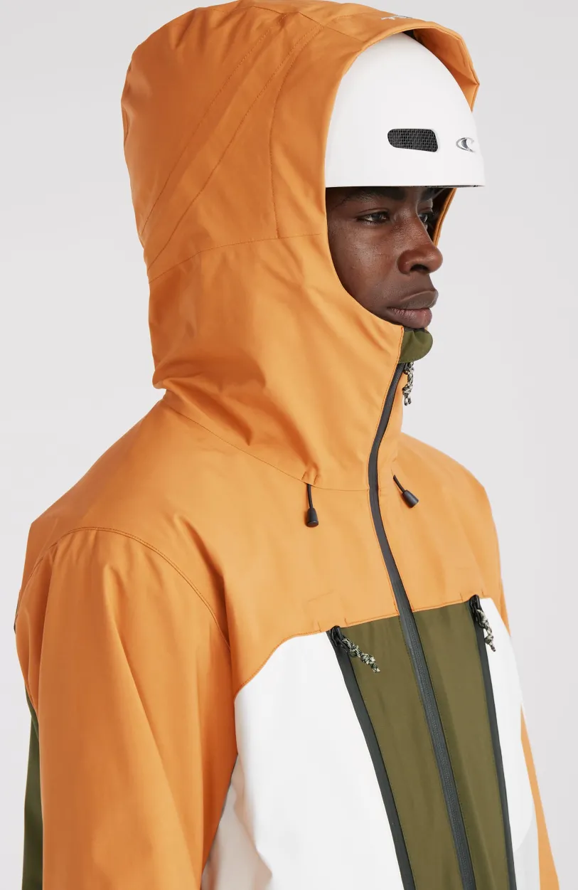 Sale O’Neill GORE-TEX Psycho Tech Wintersportjas | Rich Caramel Colour block