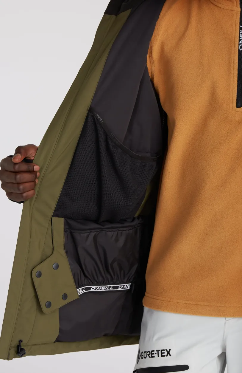 Sale O’Neill GORE-TEX Psycho Tech Wintersportjas | Rich Caramel Colour block