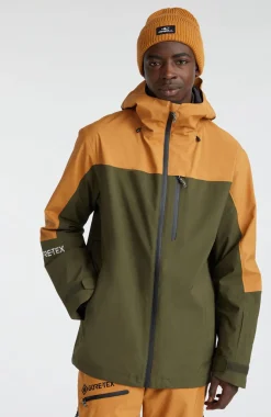Discount O’Neill GORE-TEX Psycho Wintersportjas | Rich Caramel Colour block