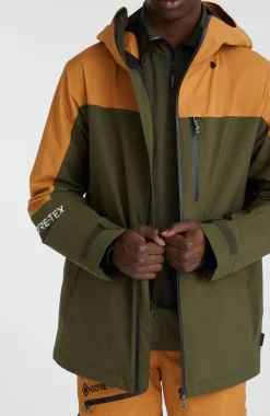 Discount O’Neill GORE-TEX Psycho Wintersportjas | Rich Caramel Colour block