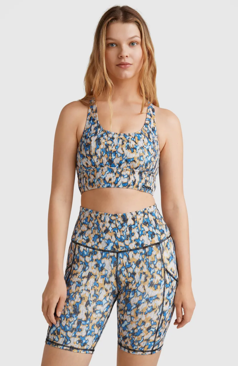 Hot O’Neill Hike Ribbed High-Waist Short | Blue Minimal Camo