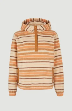 New O’Neill Hoodie Superfleece Met Halve Rits | White Crossover Stripe