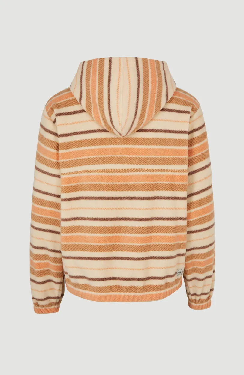New O’Neill Hoodie Superfleece Met Halve Rits | White Crossover Stripe