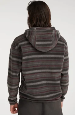 Discount O’Neill Hoodie Superfleece Met Halve Rits | Grey Crossover Stripe