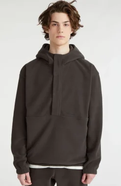 Hot O’Neill Hoodie Superfleece Met Halve Rits | Black Out Colour Block