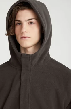 Hot O’Neill Hoodie Superfleece Met Halve Rits | Black Out Colour Block