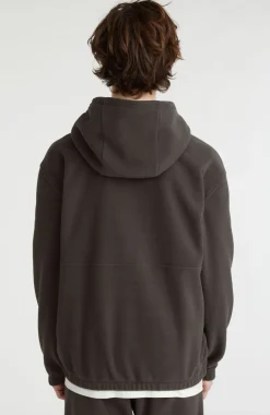 Hot O’Neill Hoodie Superfleece Met Halve Rits | Black Out Colour Block