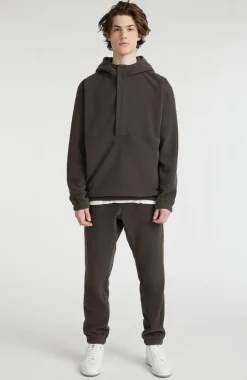 Hot O’Neill Hoodie Superfleece Met Halve Rits | Black Out Colour Block